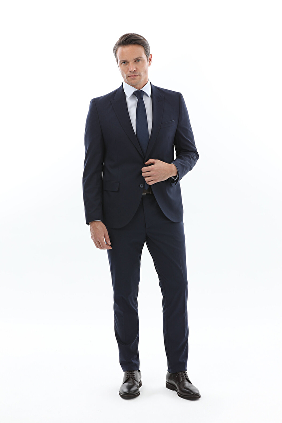 Süvari Slim Fit Erkek Takım Elbise 1000600335 Lacivert Süvari Slim Fit Erkek Takım Elbise 1000600335 Lacivert