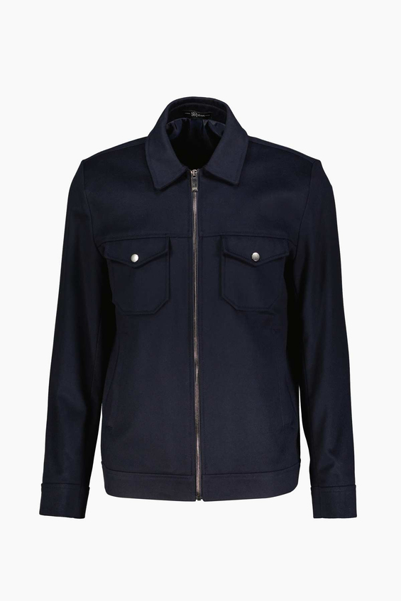 Süvari Slim Fit Erkek Kaban SKB2010100017 Lacivert
