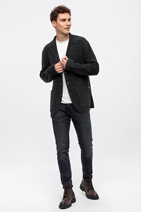 Back&Bond Erkek Ceket B33W50022 Antrasit Back&Bond Erkek Ceket B33W50022 Antrasit