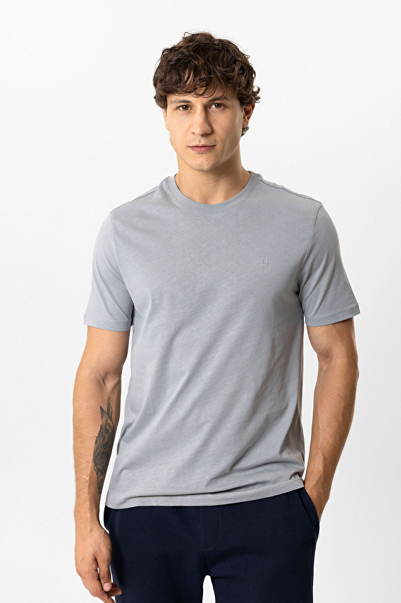 Back&Bond Regular Fit Erkek Tişört B33S10040 Koyu gri Back&Bond Regular Fit Erkek Tişört B33S10040 Koyu gri