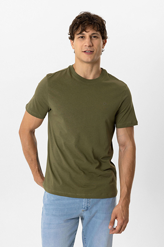 Back&Bond Regular Fit Erkek Tişört B33S10040 Haki Back&Bond Regular Fit Erkek Tişört B33S10040 Haki