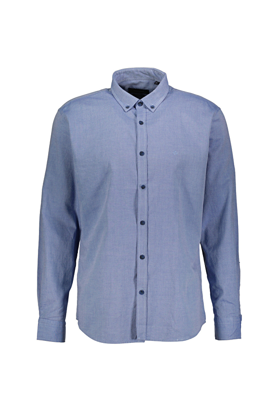 Back&Bond Slim Fit Gömlek Yaka Uzun Kol Erkek Gömlek B34W20002 Lacivert Back&Bond Slim Fit Gömlek Yaka Uzun Kol Erkek Gömlek B34W20002 Lacivert