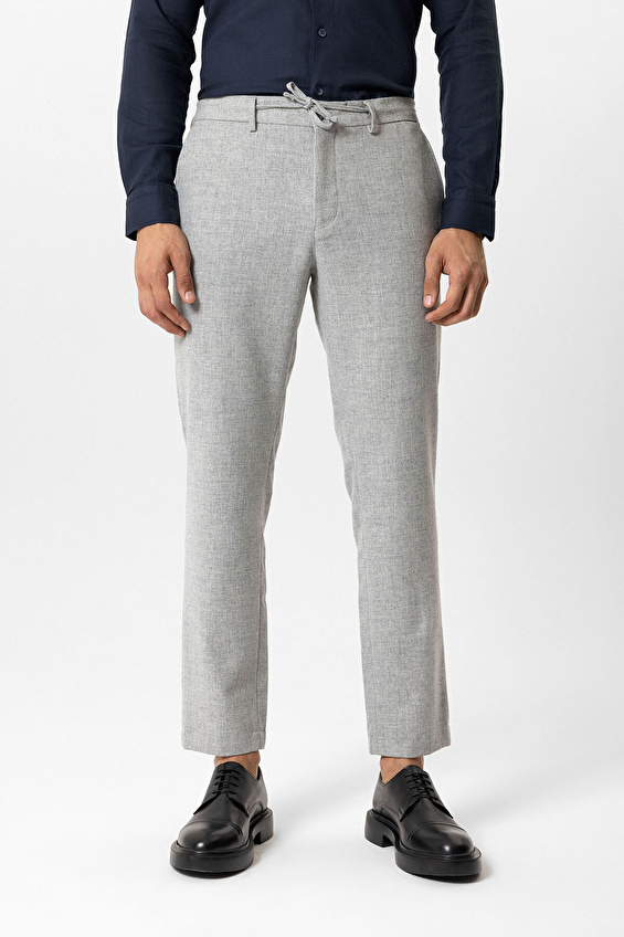 Back&Bond Slim Fit Erkek Pantolon B34W31020 Açık gri Back&Bond Slim Fit Erkek Pantolon B34W31020 Açık gri