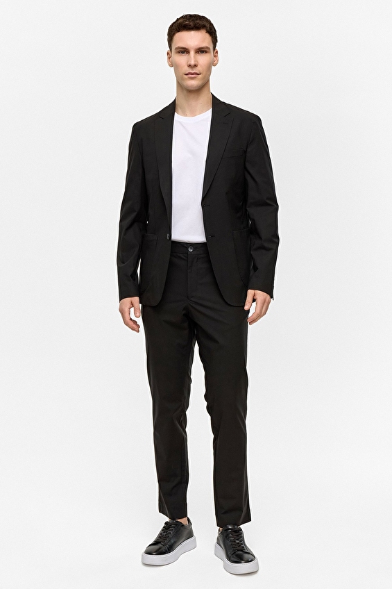 Back&Bond Slim Fit Erkek Takım Elbise B34STK001 Siyah
