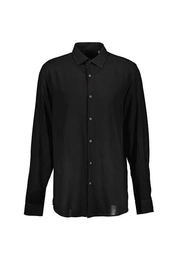 Back&Bond Regular Fit Erkek Gömlek B34T20045 Siyah Back&Bond Regular Fit Erkek Gömlek B34T20045 Siyah