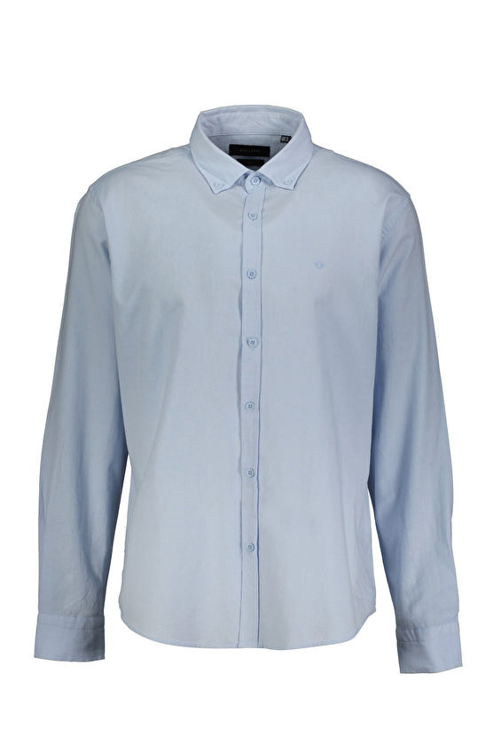 Back&Bond Slim Fit Düğmeli Yaka Erkek Gömlek B34T20023 Mavi Back&Bond Slim Fit Düğmeli Yaka Erkek Gömlek B34T20023 Mavi