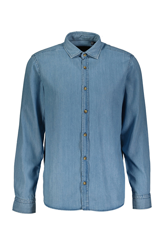 Back&Bond Relaxed Fit Klasik Yaka Erkek Gömlek B34S20074 Mavi Back&Bond Relaxed Fit Klasik Yaka Erkek Gömlek B34S20074 Mavi