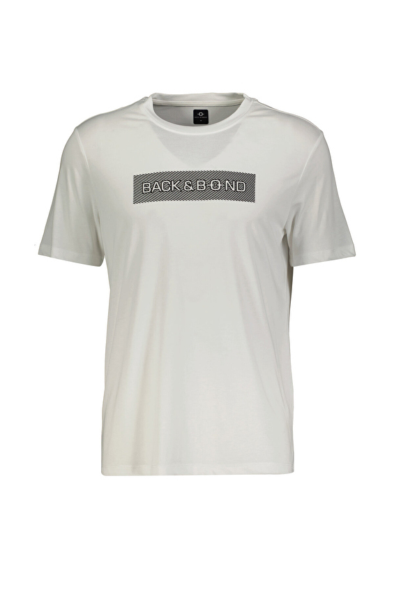 Back&Bond Regular Fit Erkek Tişört B35W10003 Ekru Back&Bond Regular Fit Erkek Tişört B35W10003 Ekru