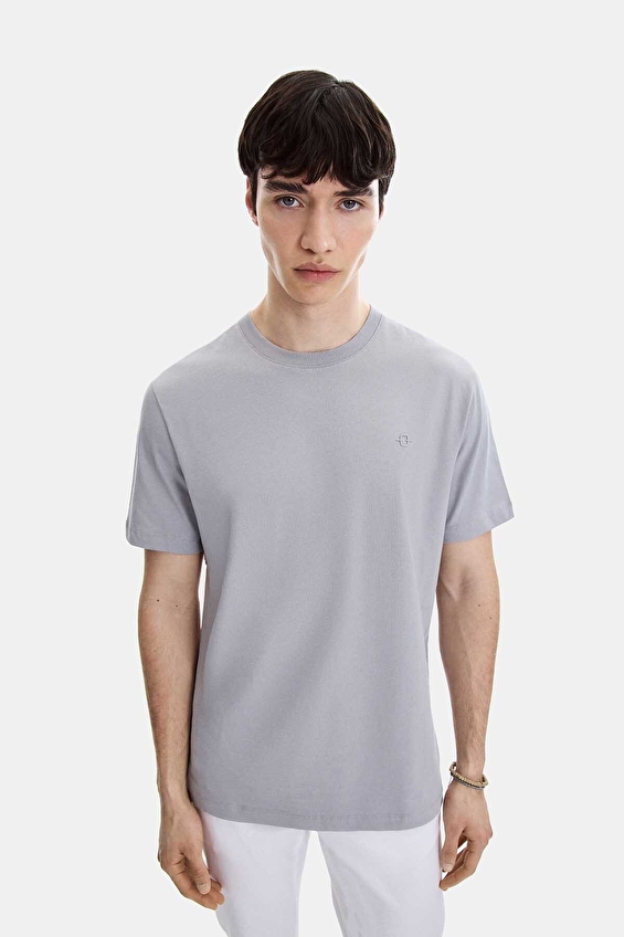 Back&Bond Regular Fit Erkek Tişört B35T10004 Açık gri Back&Bond Regular Fit Erkek Tişört B35T10004 Açık gri