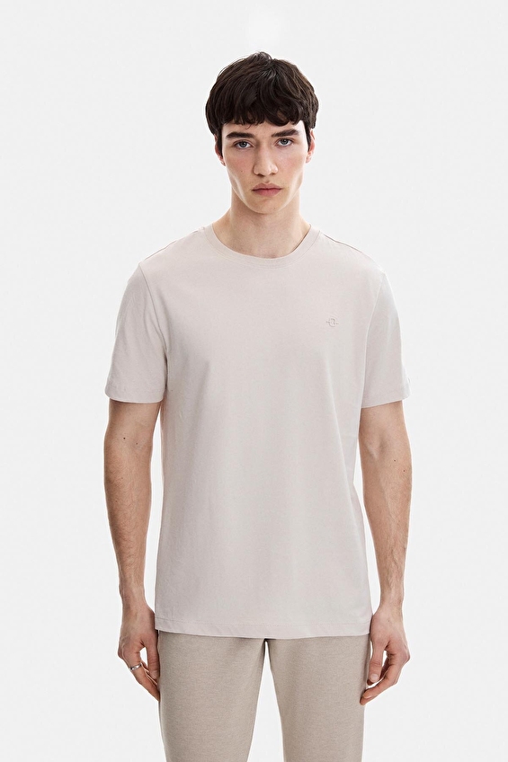 Back&Bond Relaxed Fit Erkek Tişört B35S10004 Bej Back&Bond Relaxed Fit Erkek Tişört B35S10004 Bej