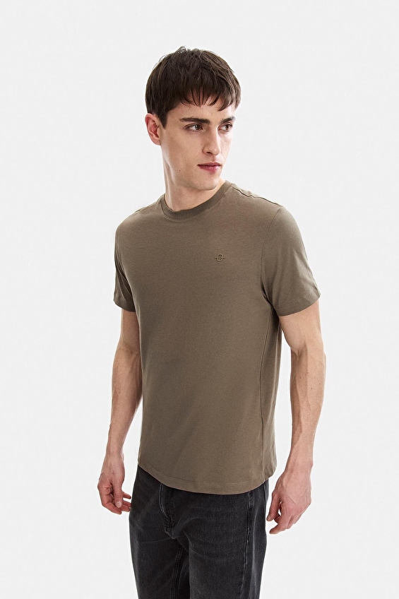 Back&Bond Relaxed Fit Erkek Tişört B35S10004 Koyu vizon Back&Bond Relaxed Fit Erkek Tişört B35S10004 Koyu vizon