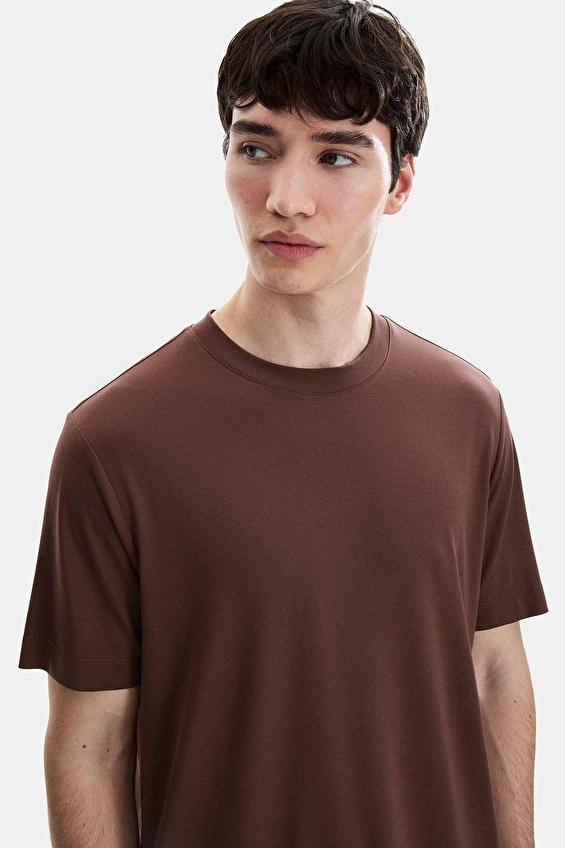 Back&Bond Regular Fit Erkek Tişört B35S10067 Kahve Back&Bond Regular Fit Erkek Tişört B35S10067 Kahve