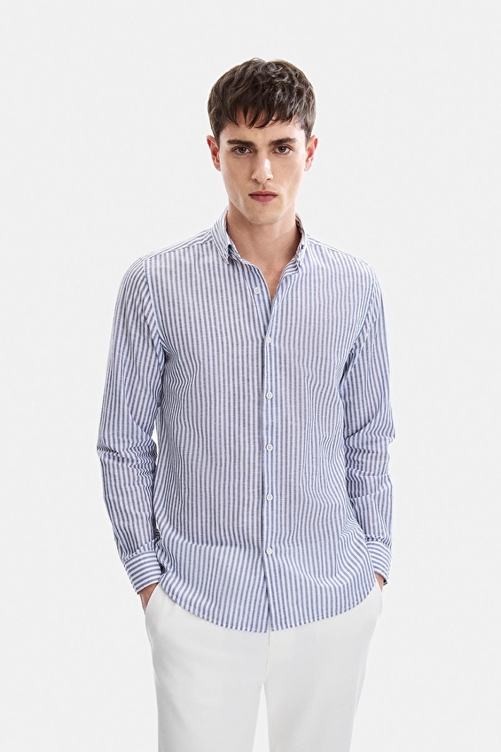 Back&Bond Regular Fit Erkek Gömlek B35S20011 Siyah Back&Bond Regular Fit Erkek Gömlek B35S20011 Siyah