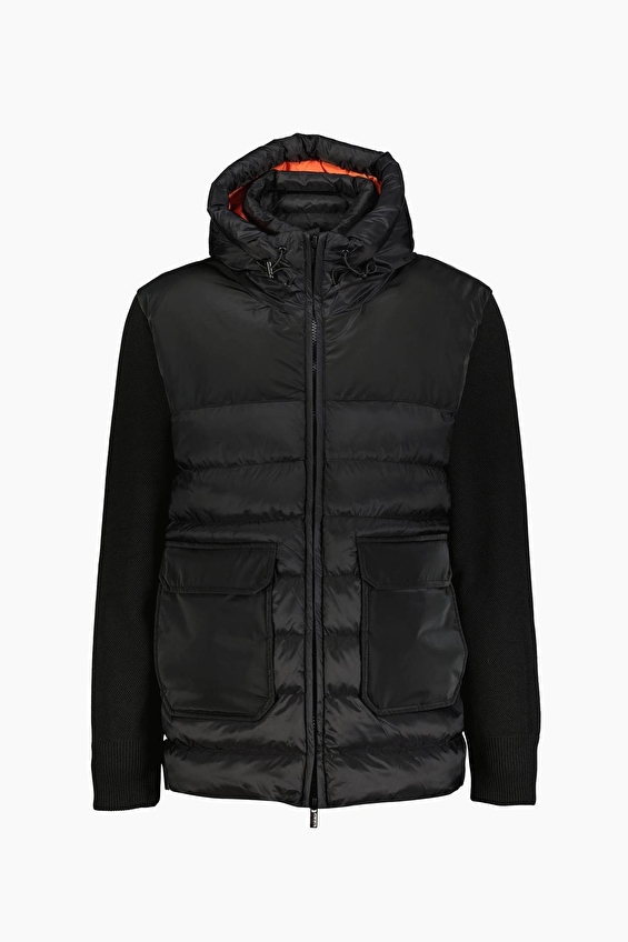Back&Bond Dik Yaka Regular Fit Kapüşonlu Erkek Mont BMN6007000000 Siyah