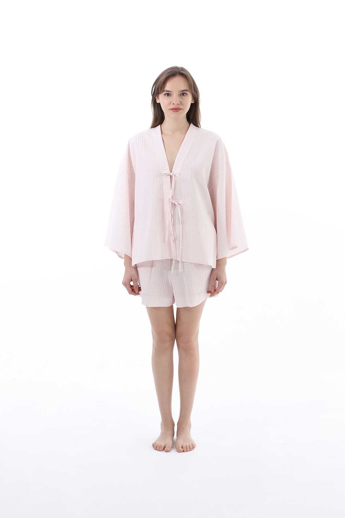 Cottons & Clouds Kadın Şort Takımı CC7009 Pembe