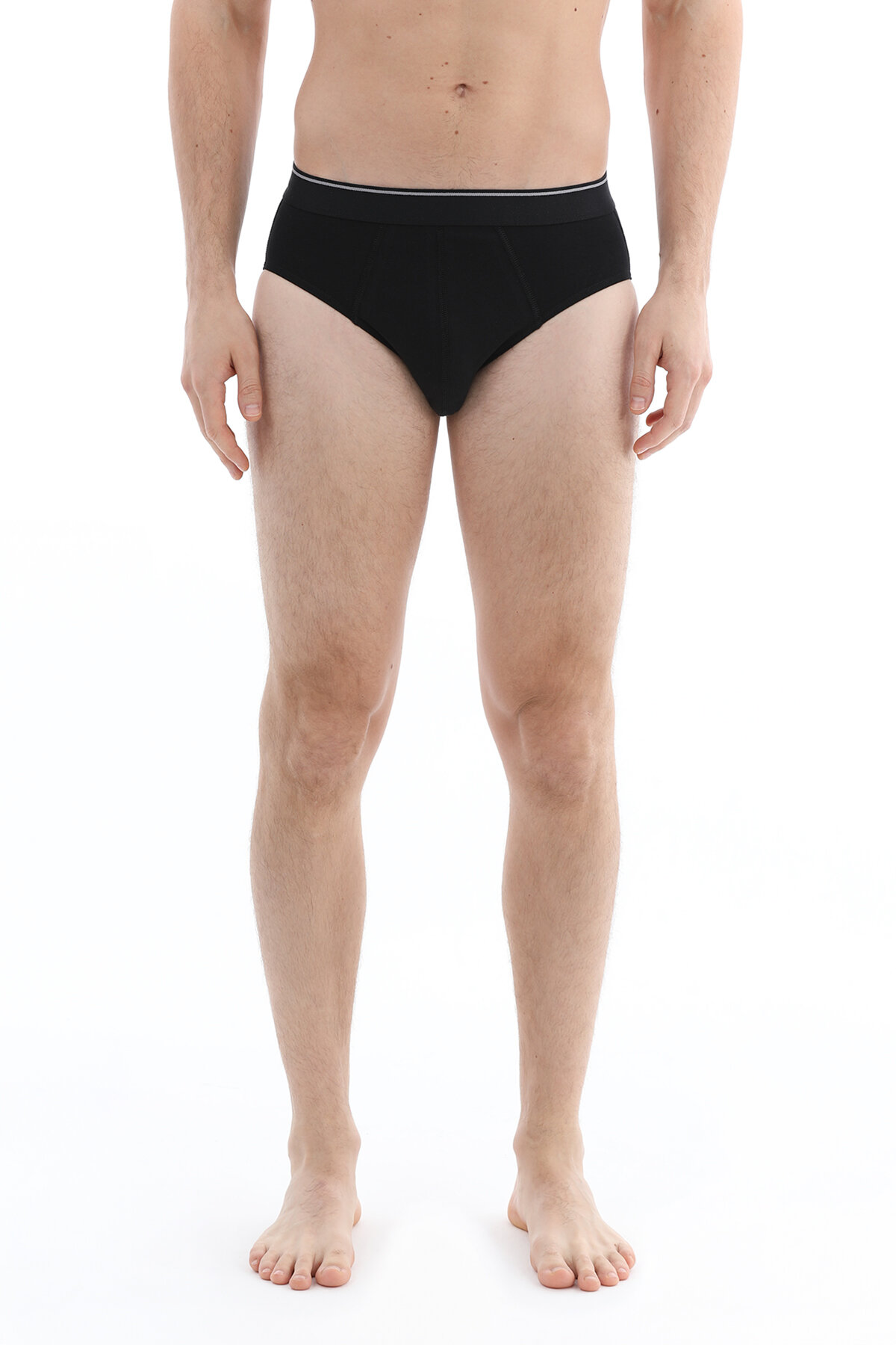 Cottons & Clouds Erkek İkili Normal Bel Slip CC9232 Siyah/siyah