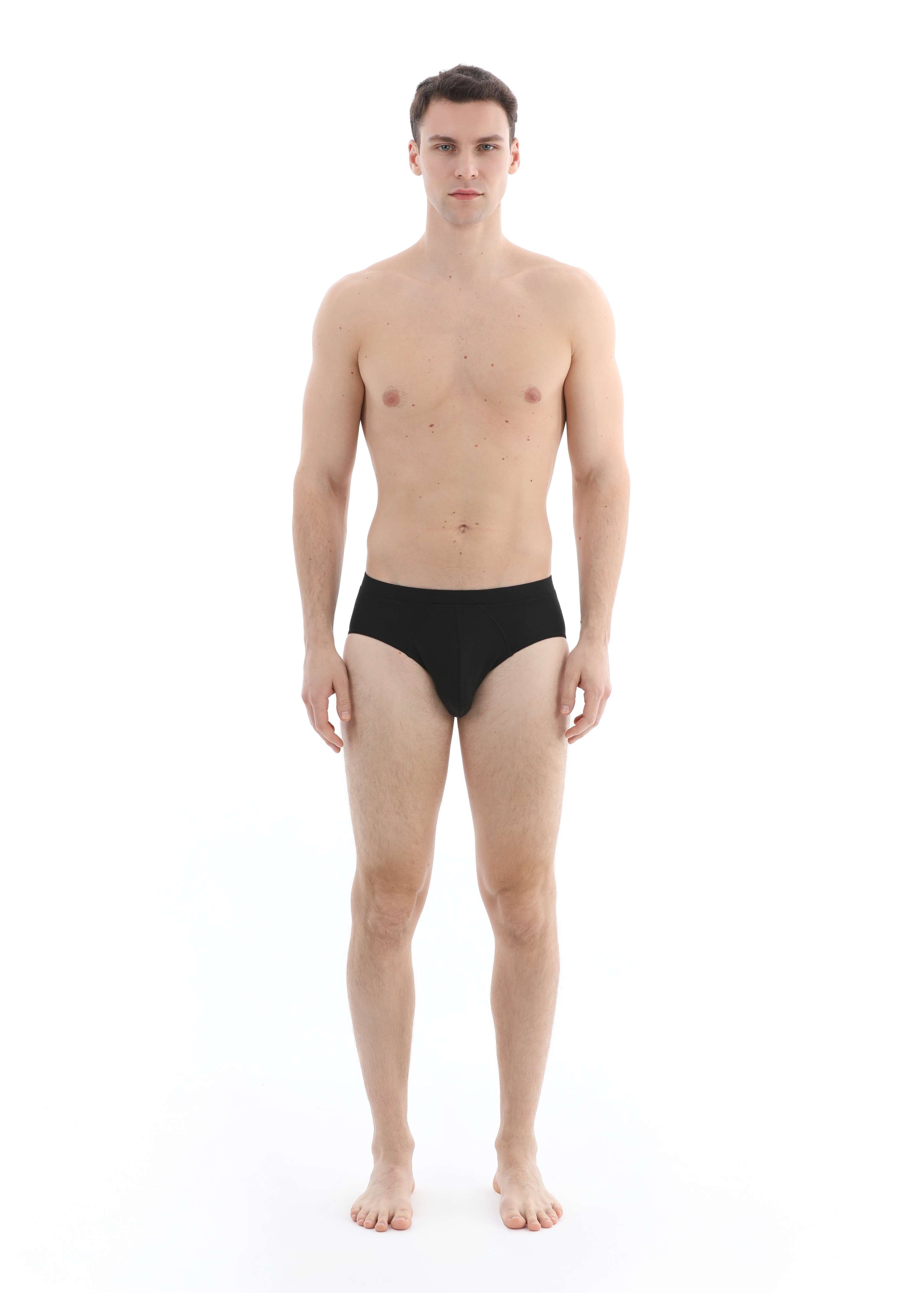 Cottons & Clouds Erkek Tekli Normal Bel Modal Slip CC9311 Beyaz