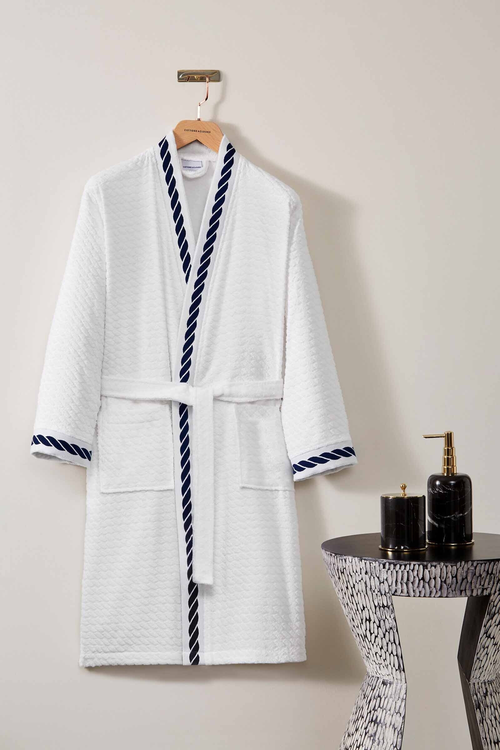 Cottons & Clouds Rope Kimono Bornoz