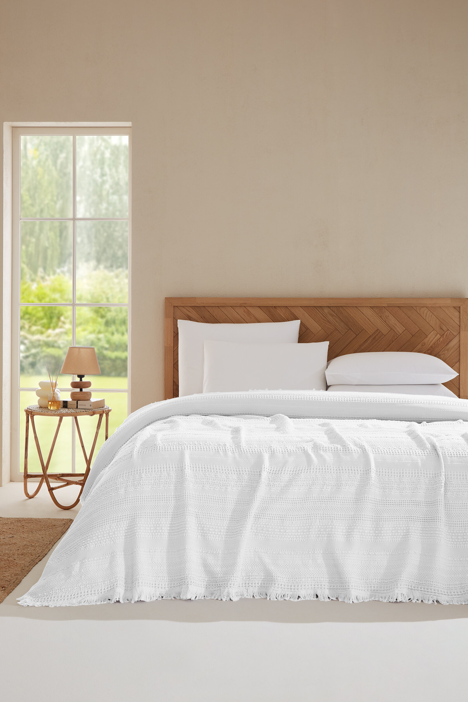 Cottons & Clouds Tribal Çift Kişilik Yatak Örtüsü 240 x 250 cm