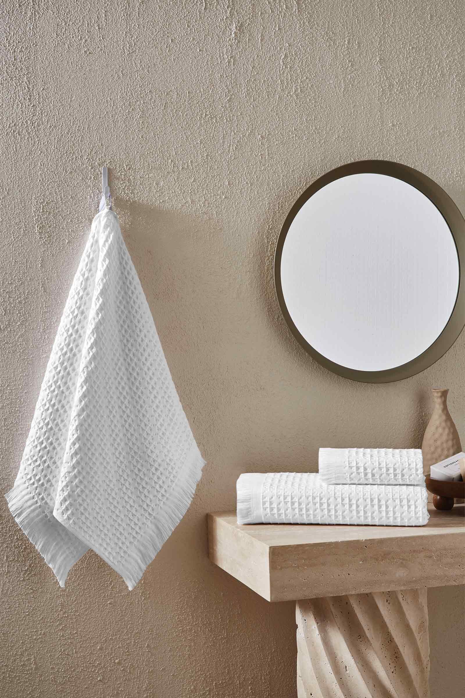 Cottons & Clouds Waffle Diogonal Banyo Havlusu 70 x 140 cm