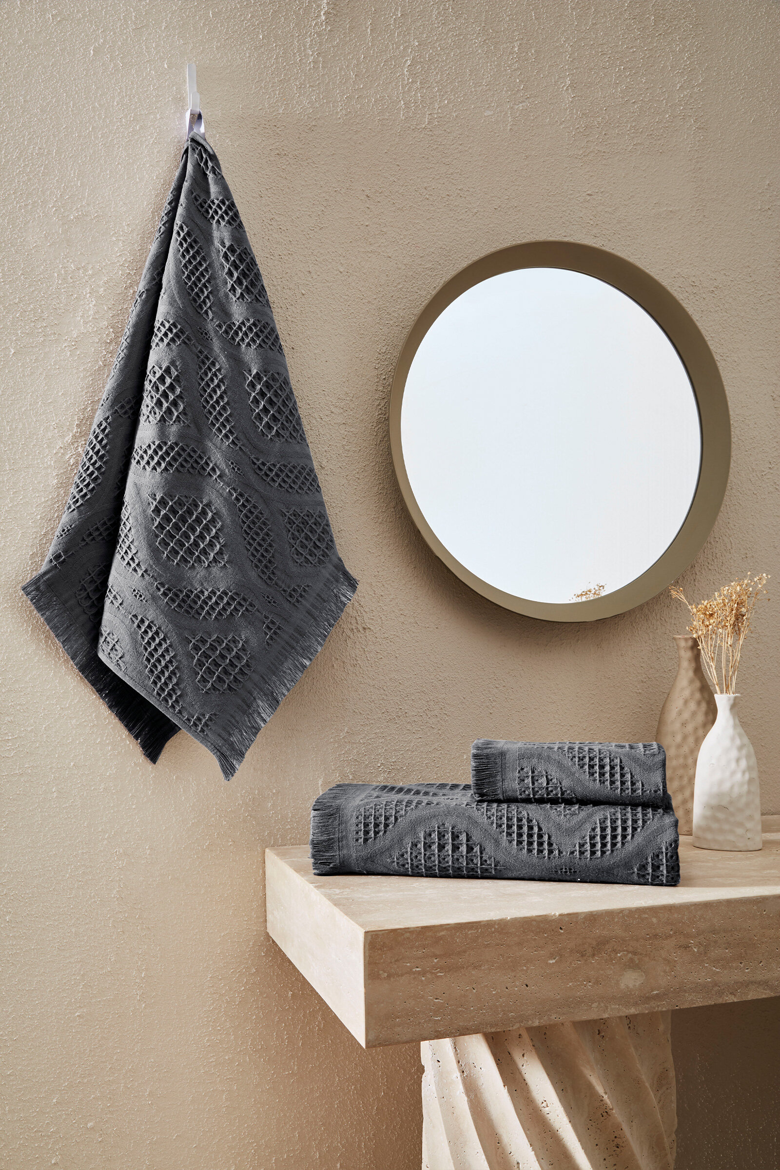 Cottons & Clouds Lattice Banyo Havlusu 70 x 140 cm