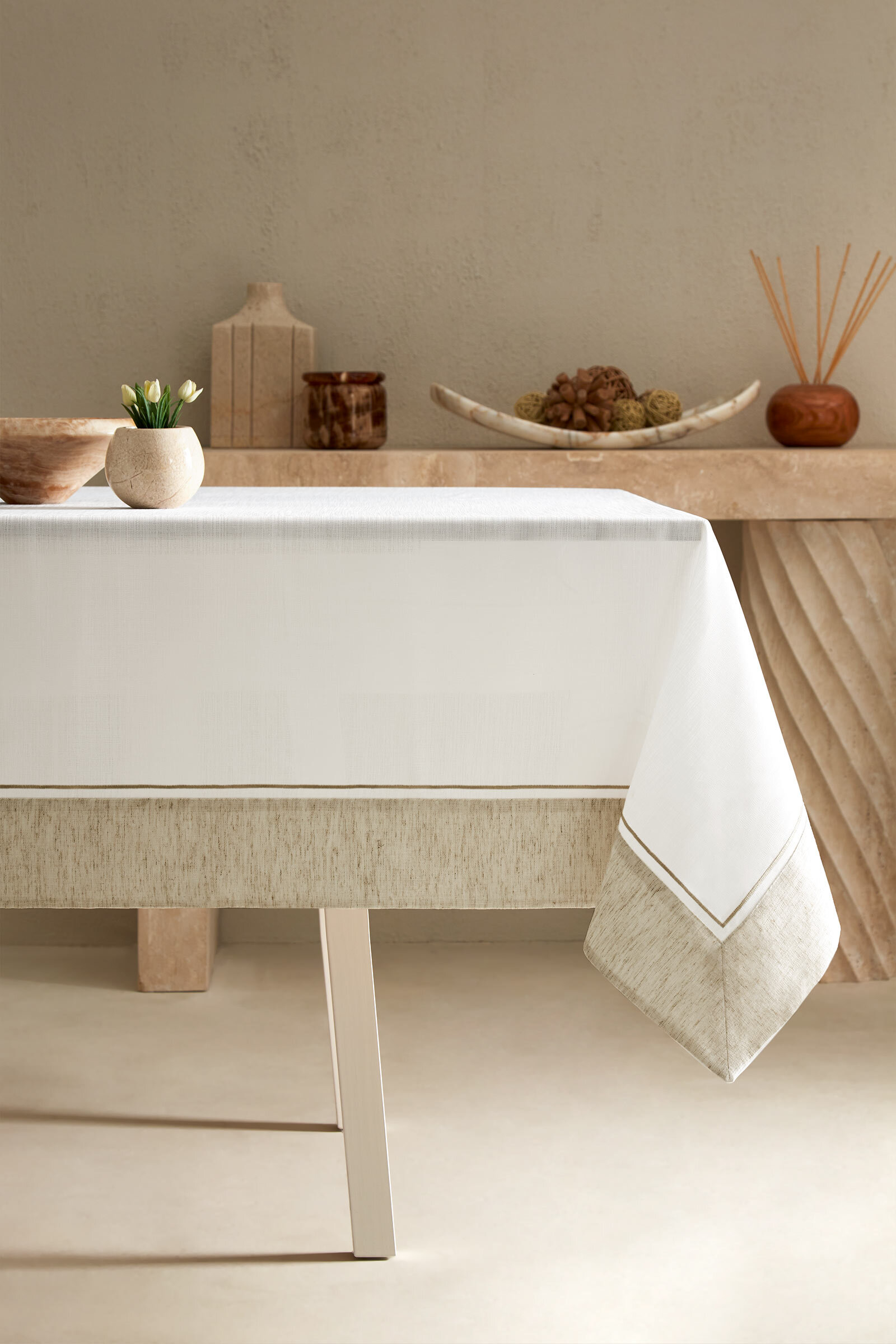 Cottons & Clouds Strip Masa Örtüsü 160 x 260 cm