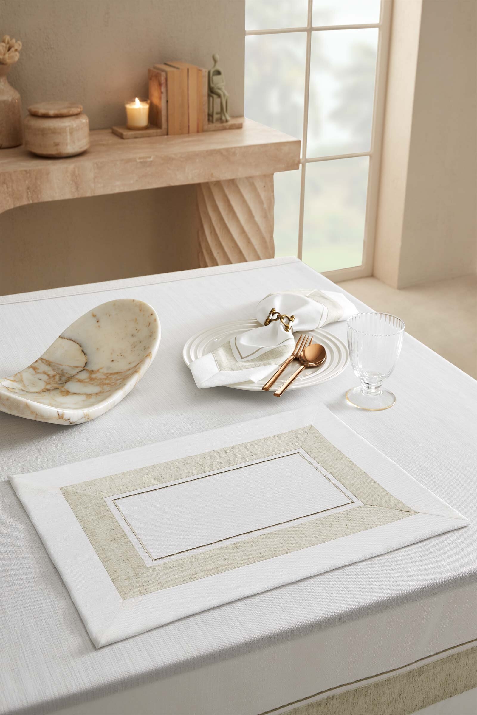 Cottons & Clouds Linen 2'li Amerikan Servis 35 x 50 cm