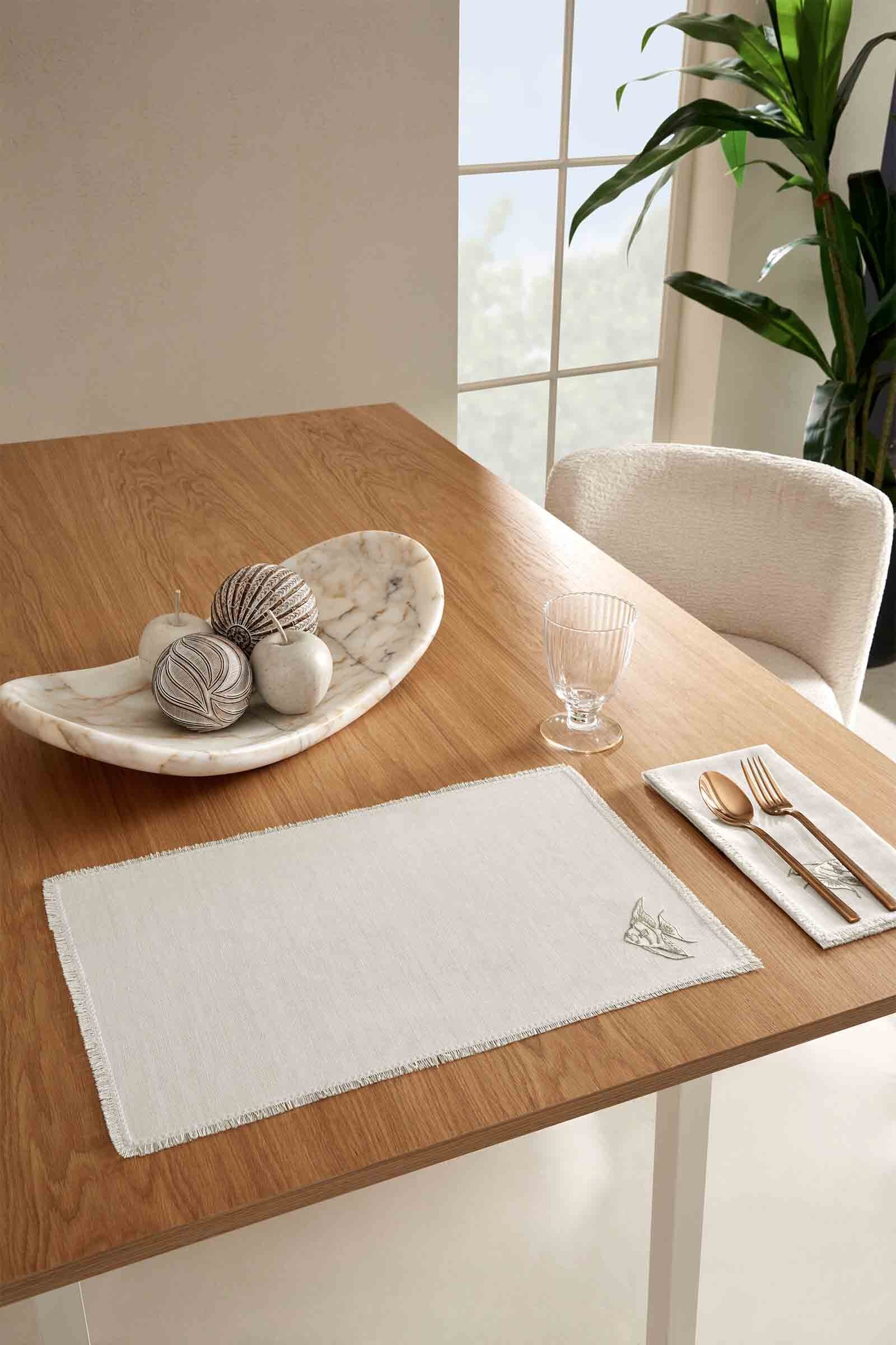 Cottons & Clouds Marine Rope Fish 2'li Amerikan Servis 32 x 48 cm