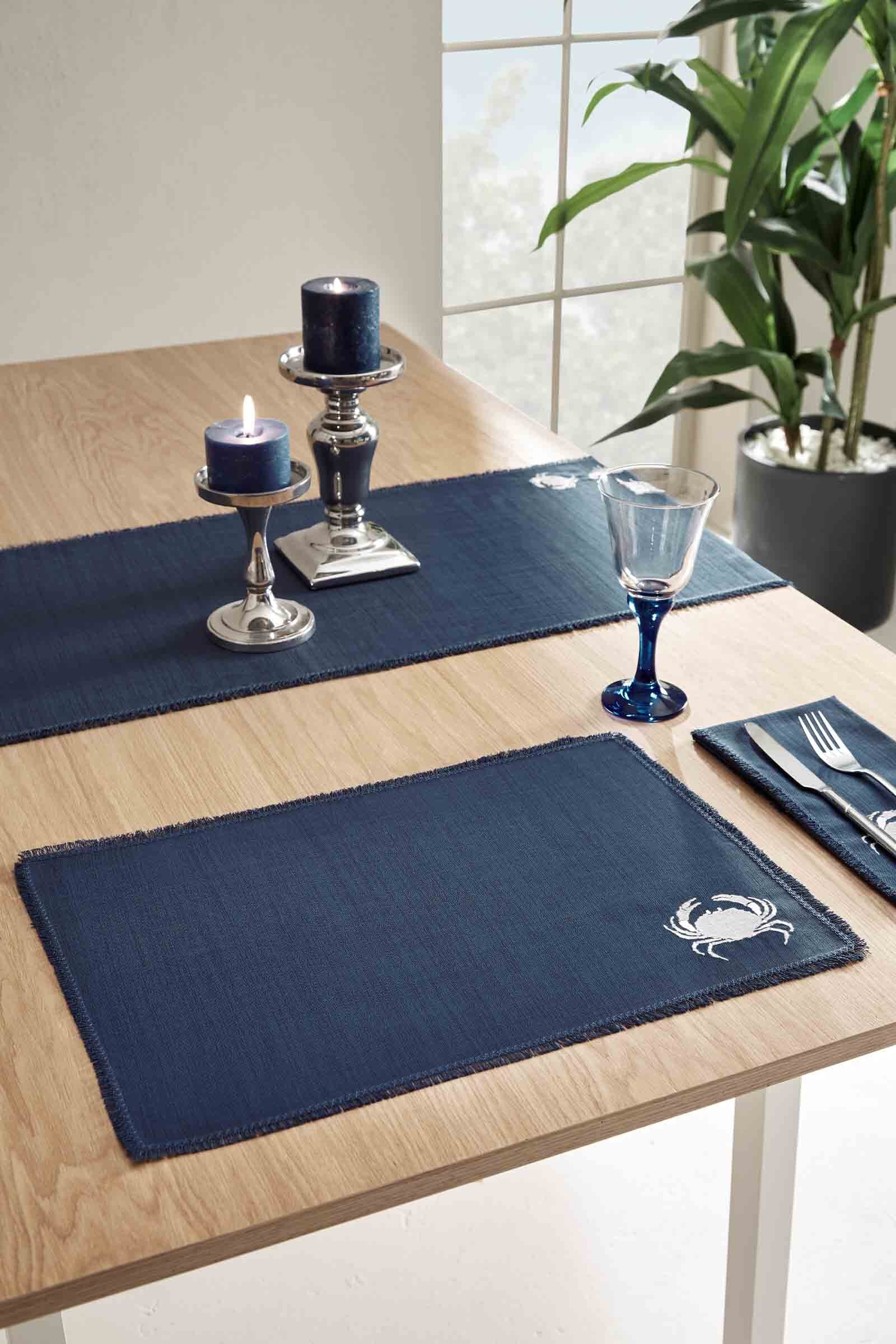 Cottons & Clouds Marine Rope Crab 2'li Amerikan Servis 32 x 48 cm