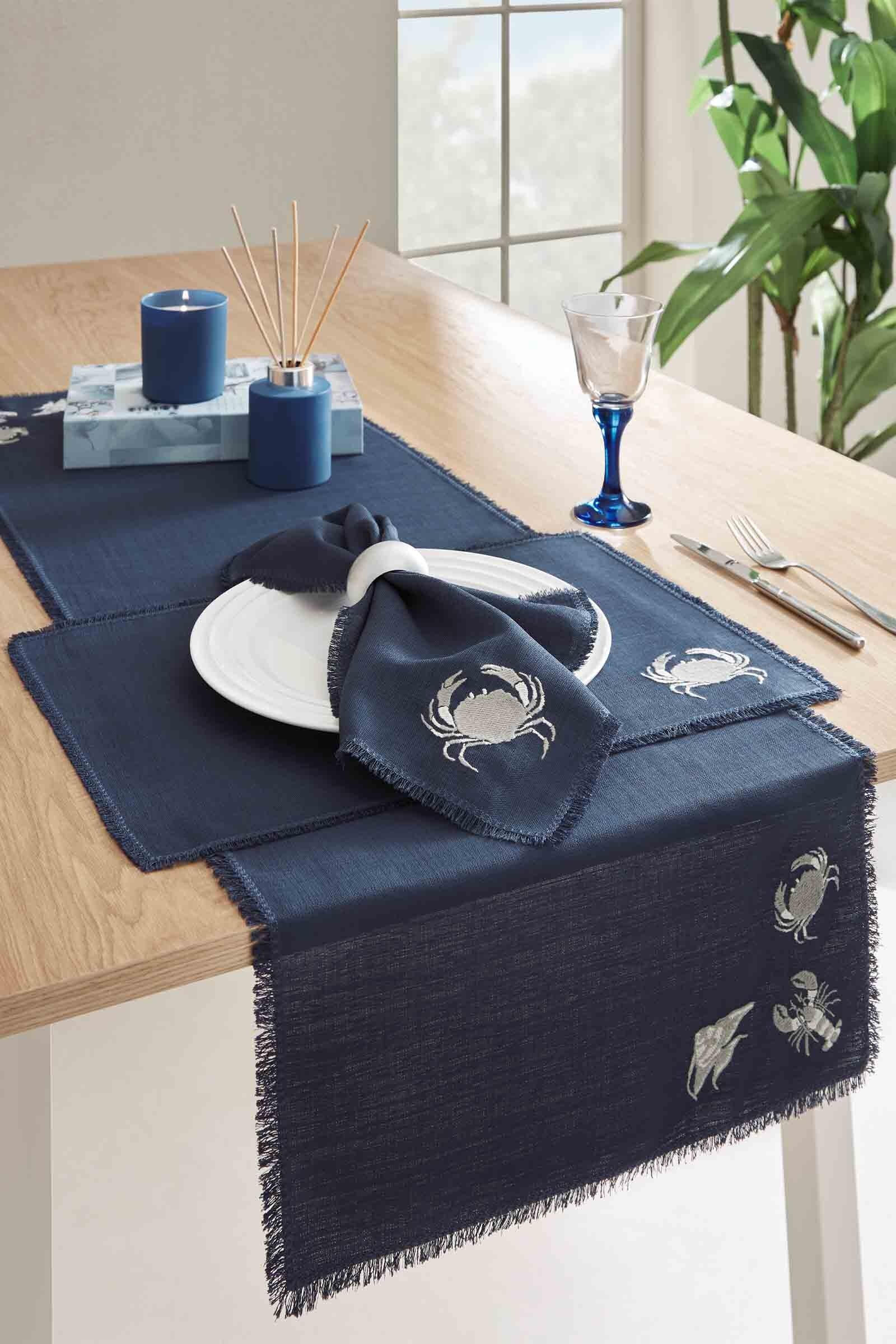 Cottons & Clouds Marine Rope Crab 2'li Servis Peçetesi 40 x 40 cm