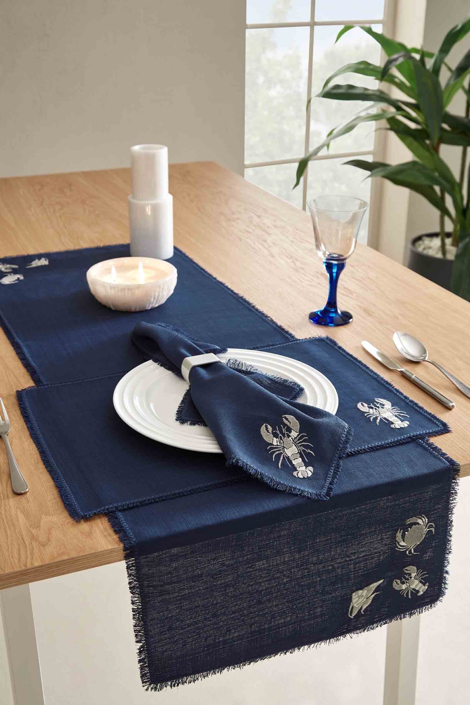 Cottons & Clouds Marine Rope Lobster 2'li Servis Peçetesi 40 x 40 cm