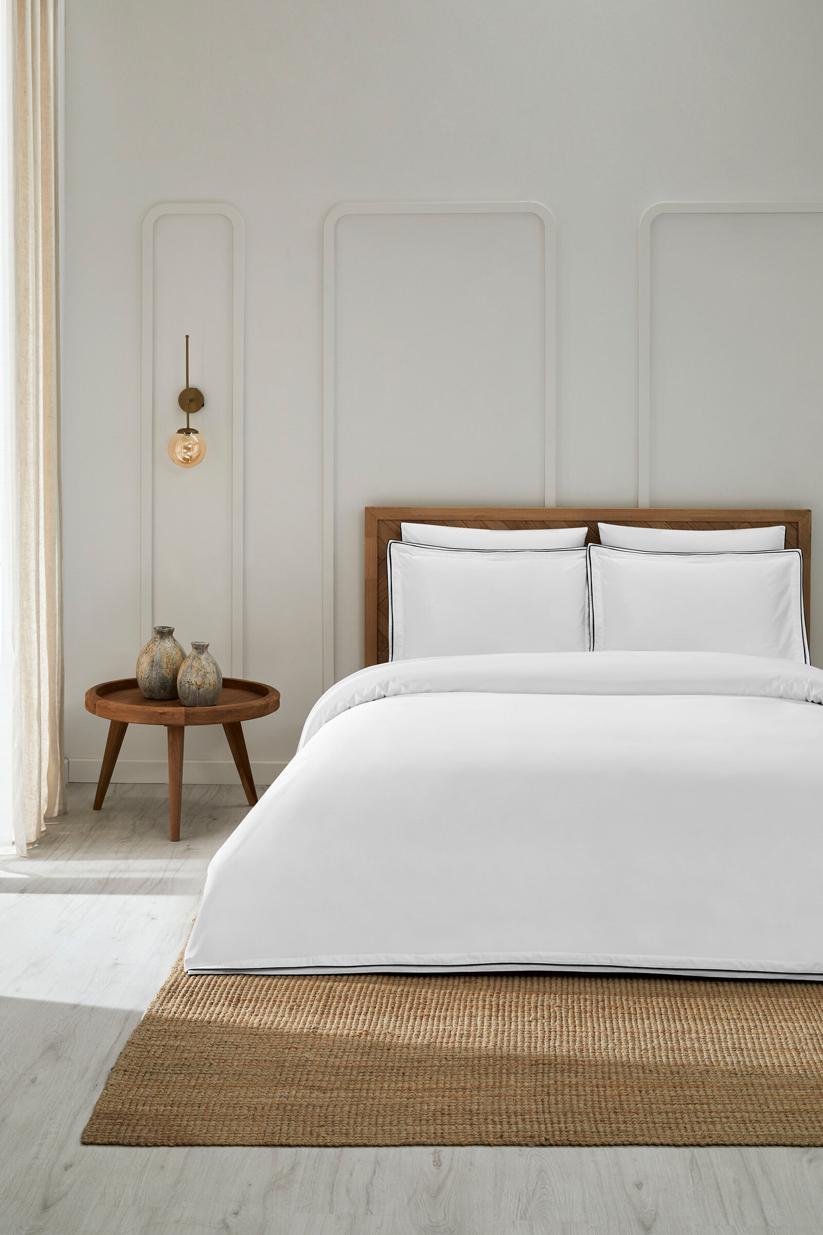 Cottons & Clouds Pure Lastikli Çarşaf Süper King Size Saten Nevresim Takımı